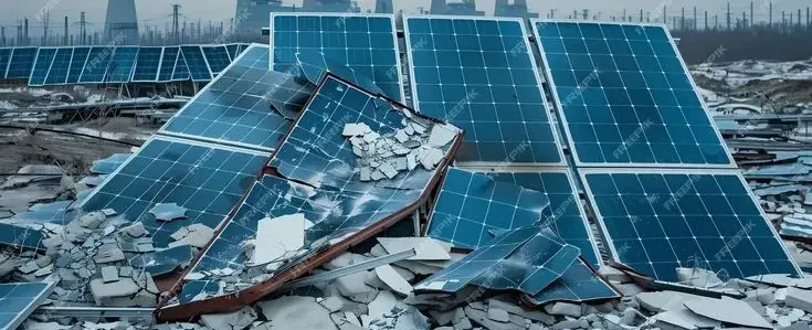 solar with cracks
